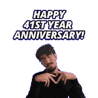 41St Anniversary Sticker