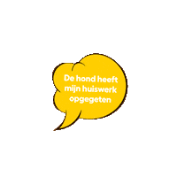 Tekstwolkje Sticker by Curio