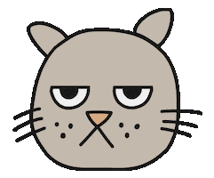 Grumpy Cat Sticker by Thank You Coffee