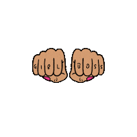 kraedesigns boss girlboss girl boss fists Sticker