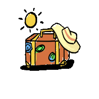 Beach Sun Sticker by Cola and The GVOM Team