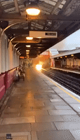 Tracks Catch on Fire at North London Train Station