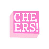 Cheers Sticker by Roberta Luciana Boldo