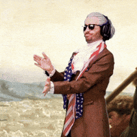 Emoting Founding Fathers GIF