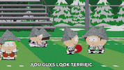 speaking walking away GIF by South Park 
