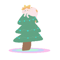 Christmas Tree Love Sticker