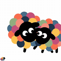 Sheep Love GIF by ColorSheep