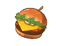Burger Mj Sticker