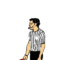 Warning Red Card Sticker by North Coast Authentic