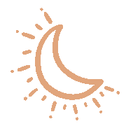 tinadoodles moon boho crescent moon moon phase Sticker