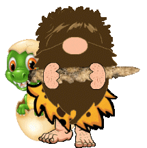 Dinosaur Gnome Sticker