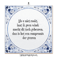 Wind Wijsheid Sticker by Tegelspreuken.nl