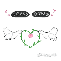 Valentines Day Sending Love Sticker by Susanne Lamb