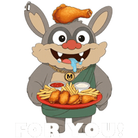 Hungry Fast Food Sticker