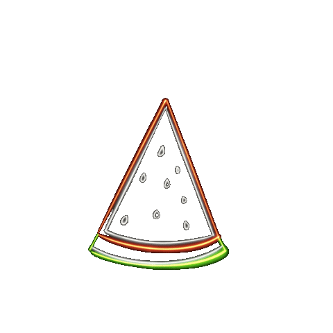 hautestockco summer neon watermelon hautestock Sticker