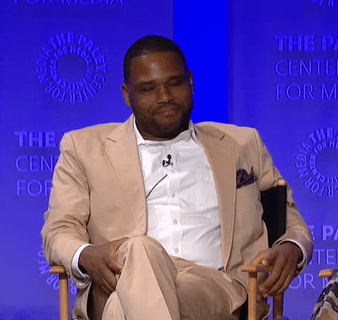 paleycenter giphyupload whatever meh anthony anderson GIF