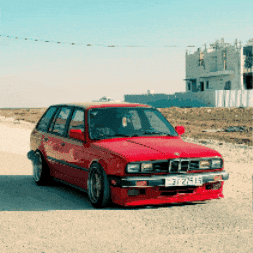 Hady_Alrashed jordan donuts drifting red car GIF