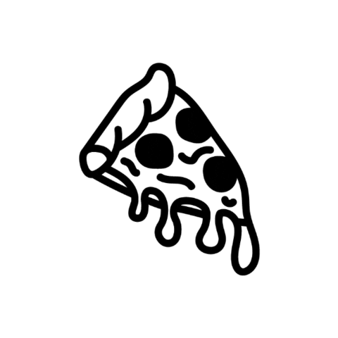 Pizza Graphic Design Sticker by created by South