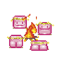 Summer Solstice Pixel Sticker by Pixibit ■ Ritratti grigliati