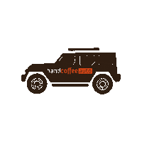 HandpressoFrance coffee auto 4x4 voiture Sticker