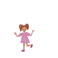 Happy Girl Sticker