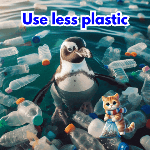 Natur-Clean-up plastic orca plastik naturschutz GIF