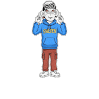 Red Eyes Animation Sticker by Zhot