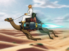 Speed Desert GIF by Camel Dad