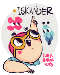Hawaii Euskara Sticker by KOKOAK Eider Eibar