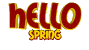 Hello Spring Sticker by OpticalArtInc.