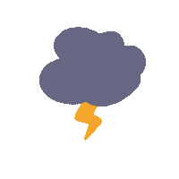 Cloud Weather Sticker by Auténtica Tribu