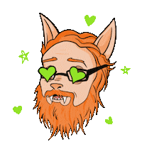 veinityfair in love werewolf fwerewolf ginger werewolf Sticker