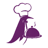 Amterl penguin cooking pinguin amterl Sticker