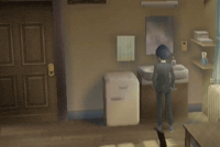 Shocked Knock Knock GIF
