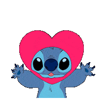 disneystyletw love dog blue disney Sticker