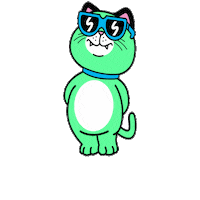 steveorama happy funny cat fun Sticker