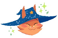 Crunchys_art happy cat feeling good orange cat Sticker