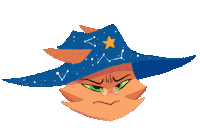 Crunchys_art annoyed waiting pissed off magical mishaps Sticker