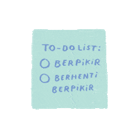 Think To Do List Sticker