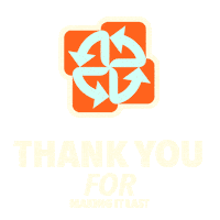 Recycle Thank You Sticker by reEDIT