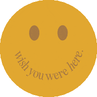 Happy Wish You Were Here Sticker by taryn mercedes web design