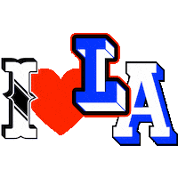I Love La Los Angeles Sticker by GOOD ALL DAY COLLECTIVE