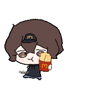 Fries Dazai Sticker