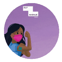 Dlf_Avenue vaccination dlf avenue dlfavenue indianvaccinationdrive Sticker