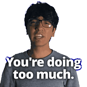 Stressed Too Much Sticker