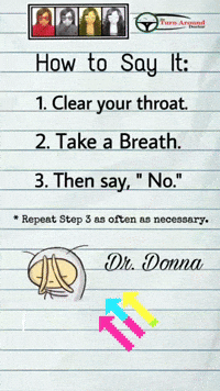 Just Say No GIF by Dr. Donna Thomas Rodgers