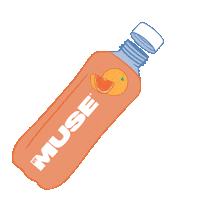 DrinkMyMuse orange bottle blood orange mymuse Sticker