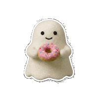 hataraku_obake_toto food pink sticker ghost Sticker