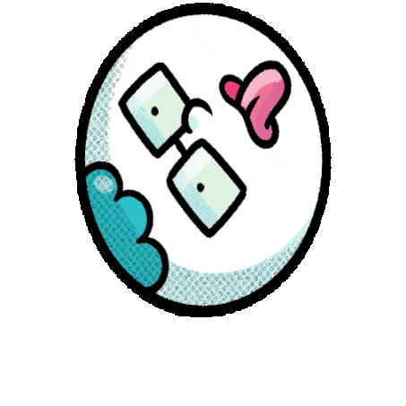 Flower Face Sticker