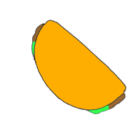 taco watermelon Sticker by TaqueríaIguanasRanas